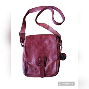 😃Harbour 2nd red leather crossbody bag